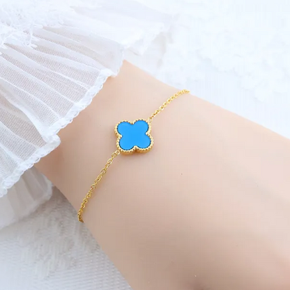 Four Leaf Clover Gold Bracelet