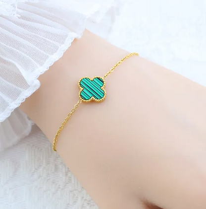 Four Leaf Clover Gold Bracelet