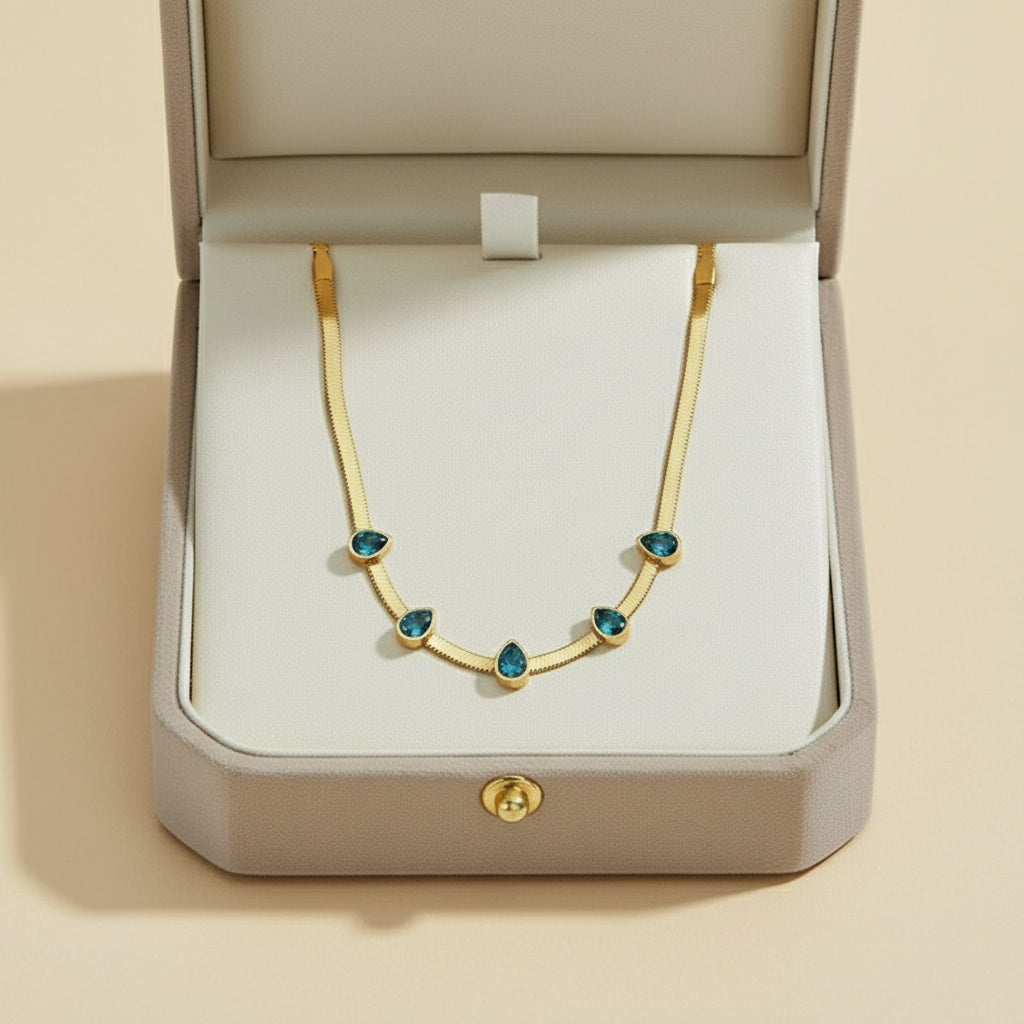 Crystal Raindrop Necklace