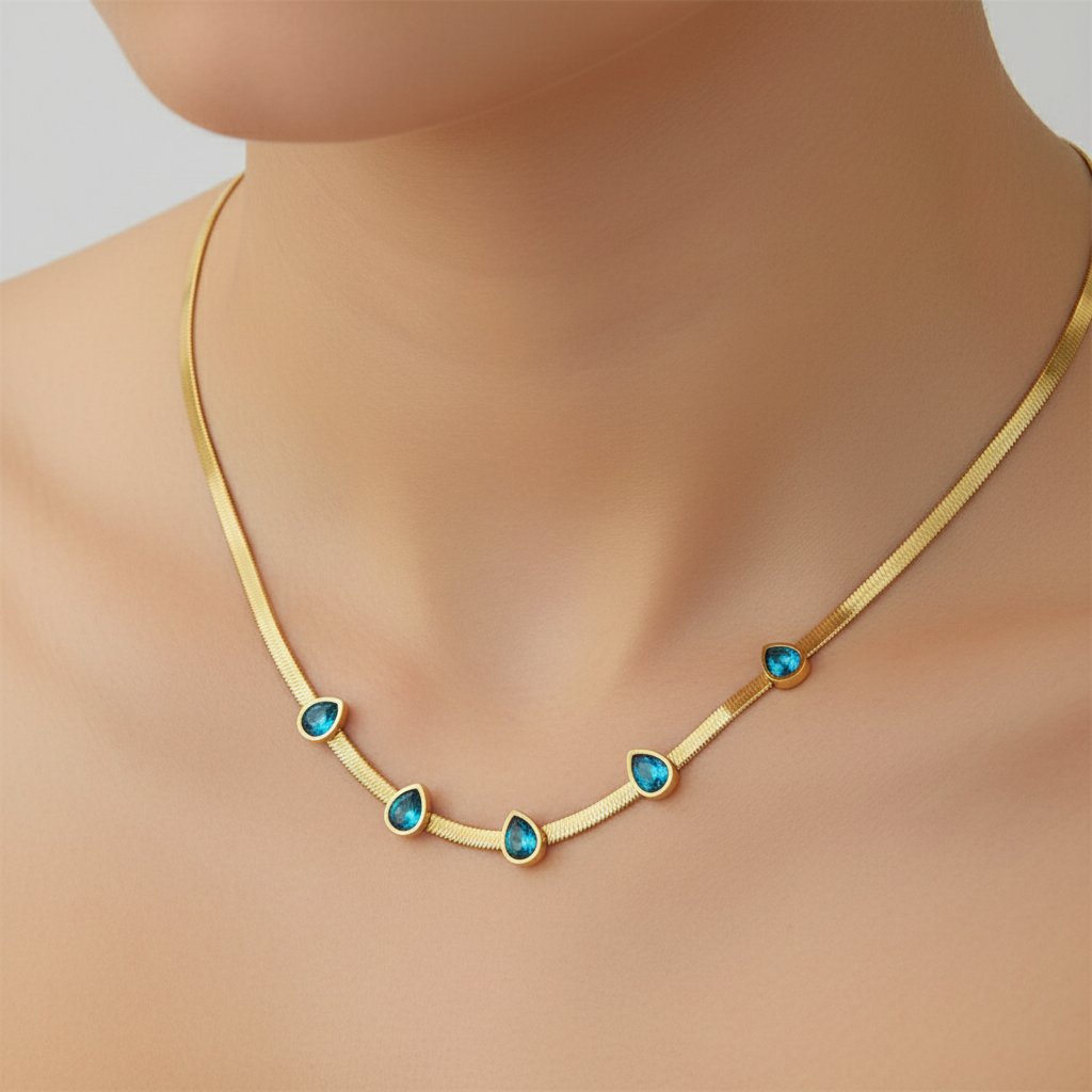 Crystal Raindrop Necklace