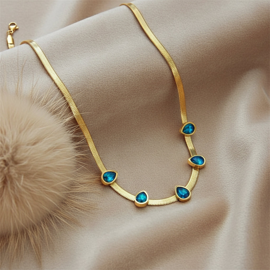 Crystal Raindrop Necklace