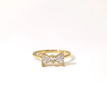 Bow Knot Diamond Ring