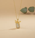 Bow Square Necklace