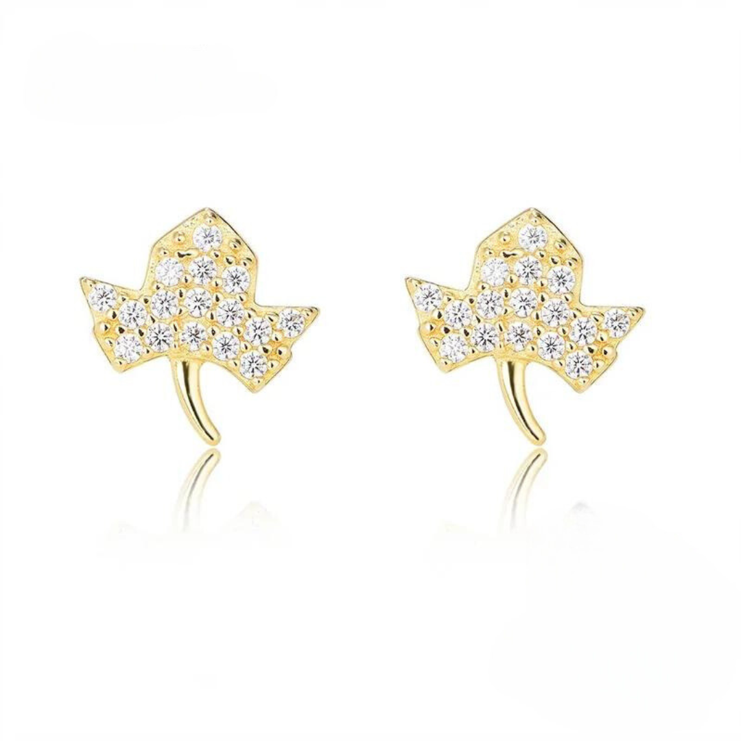 Maple Leaf Stud Earrings