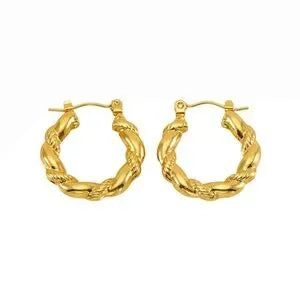 Round Spiral Hoop Earring