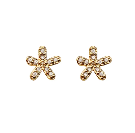 Flower Shaped Stud Earrings